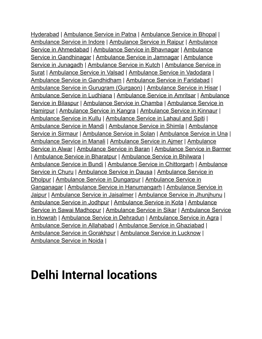 hyderabad ambulance service in patna ambulance