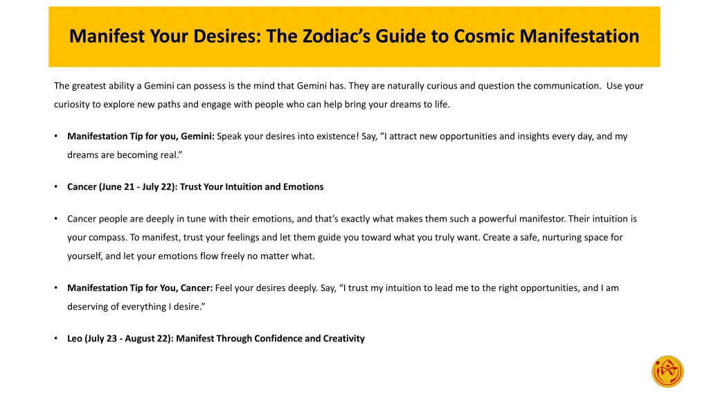 manifest your desires the zodiac s guide 2