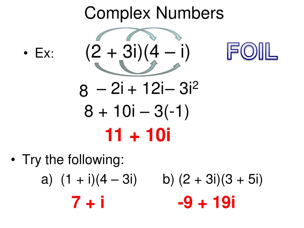 complex numbers 3