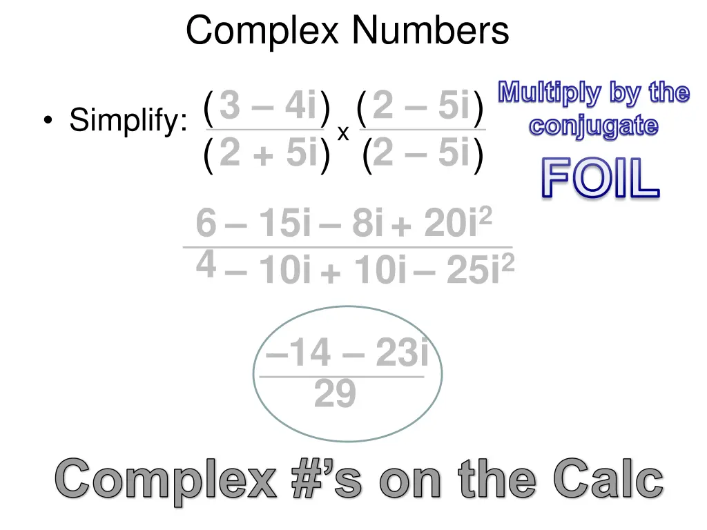 complex numbers 4