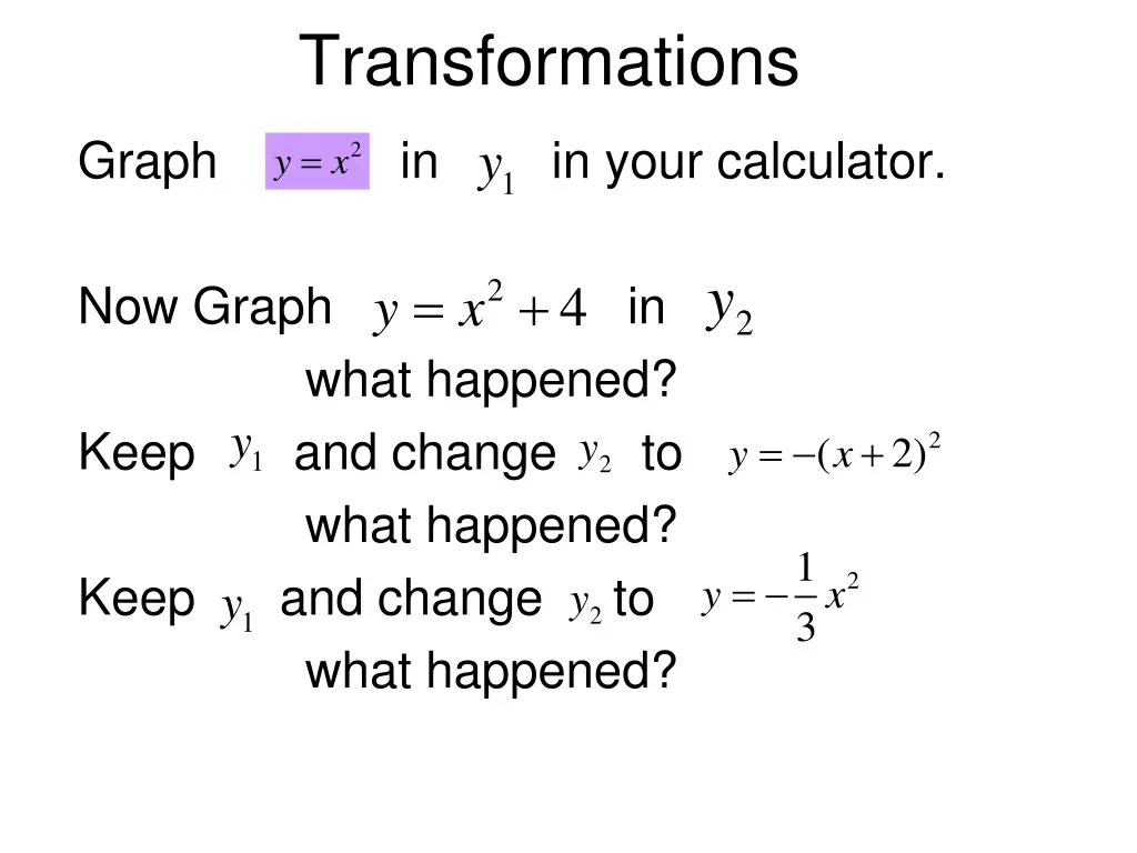 transformations