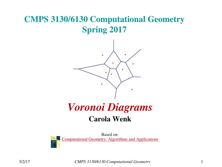 cmps 3130 6130 computational geometry spring 2017