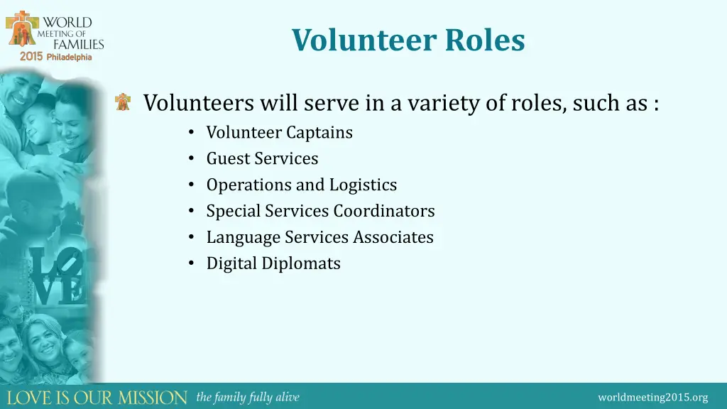volunteer roles