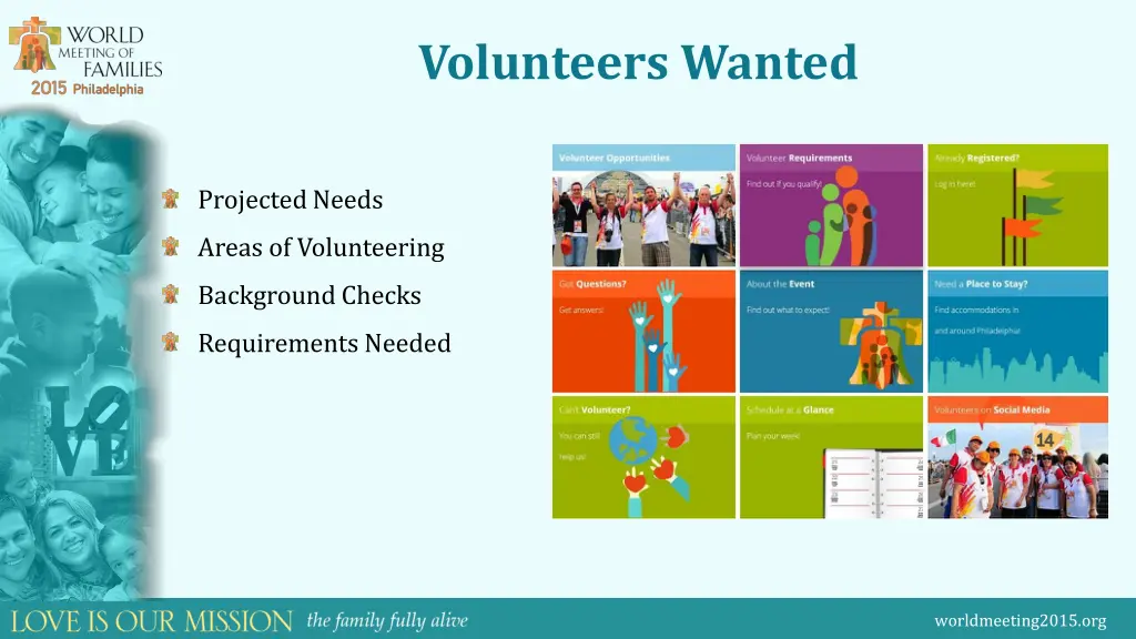 volunteers wanted