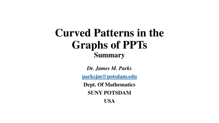 curved patterns in the graphs of ppts summary