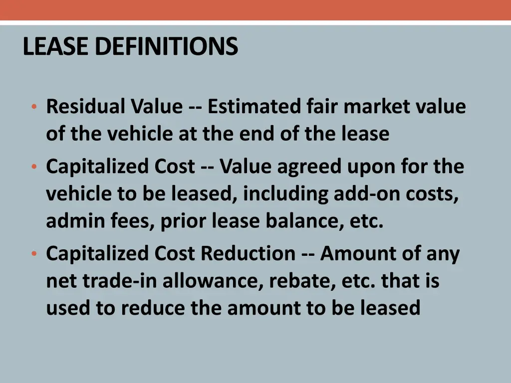 lease definitions