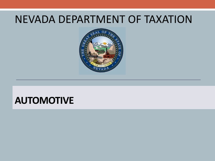 nevada department of taxation