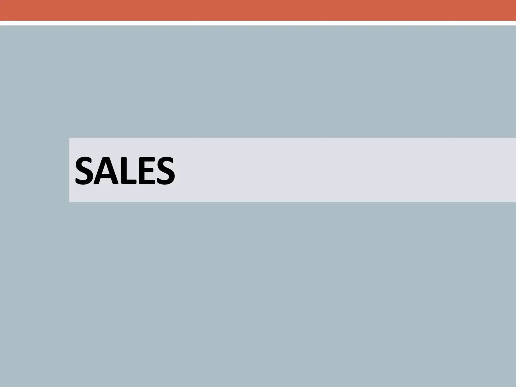 sales