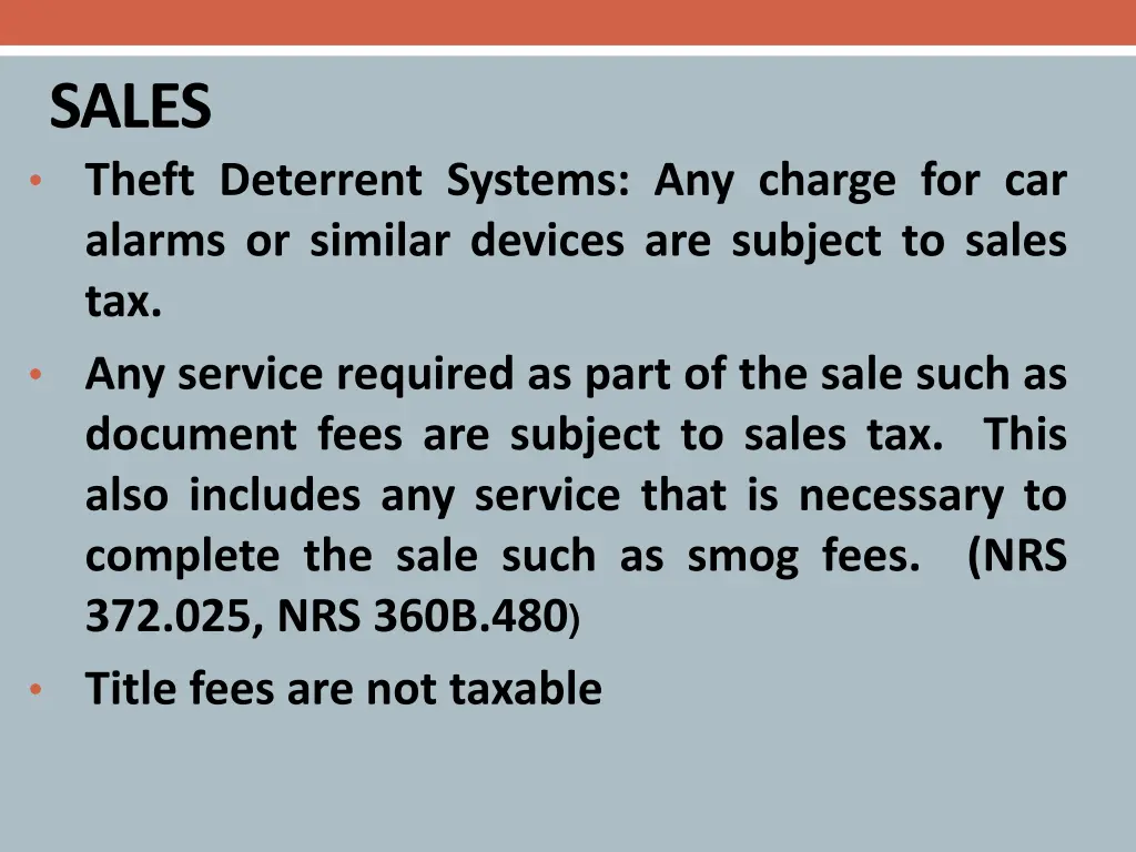 sales theft deterrent systems any charge