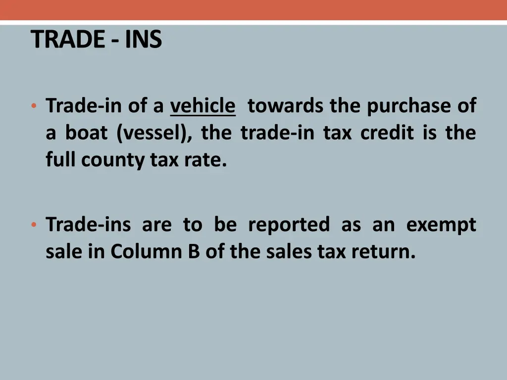 trade ins 2