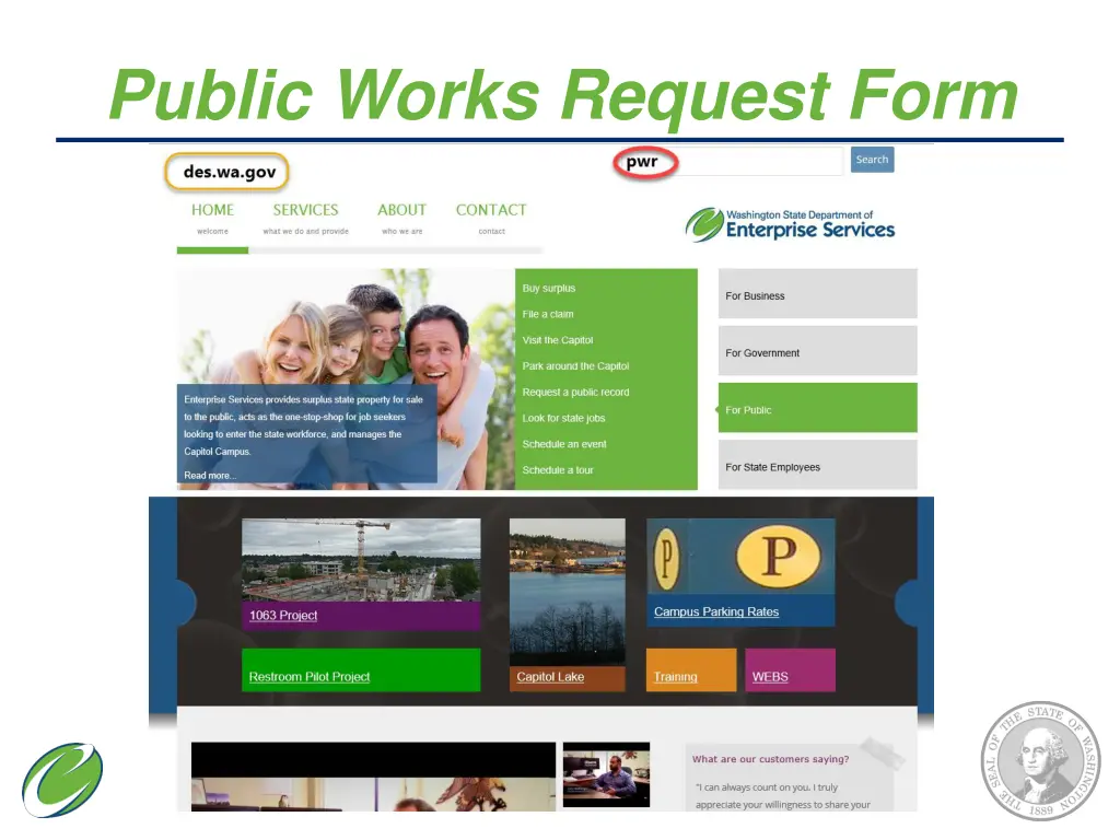 public works request form 1