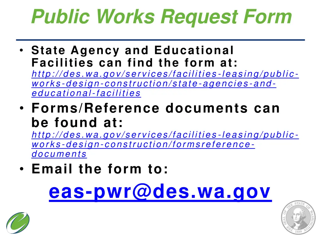 public works request form 5