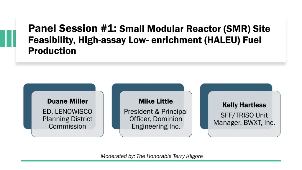 panel session 1 small modular reactor smr site
