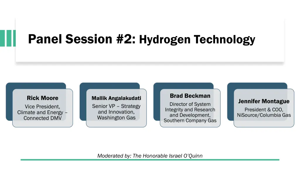 panel session 2 hydrogen technology
