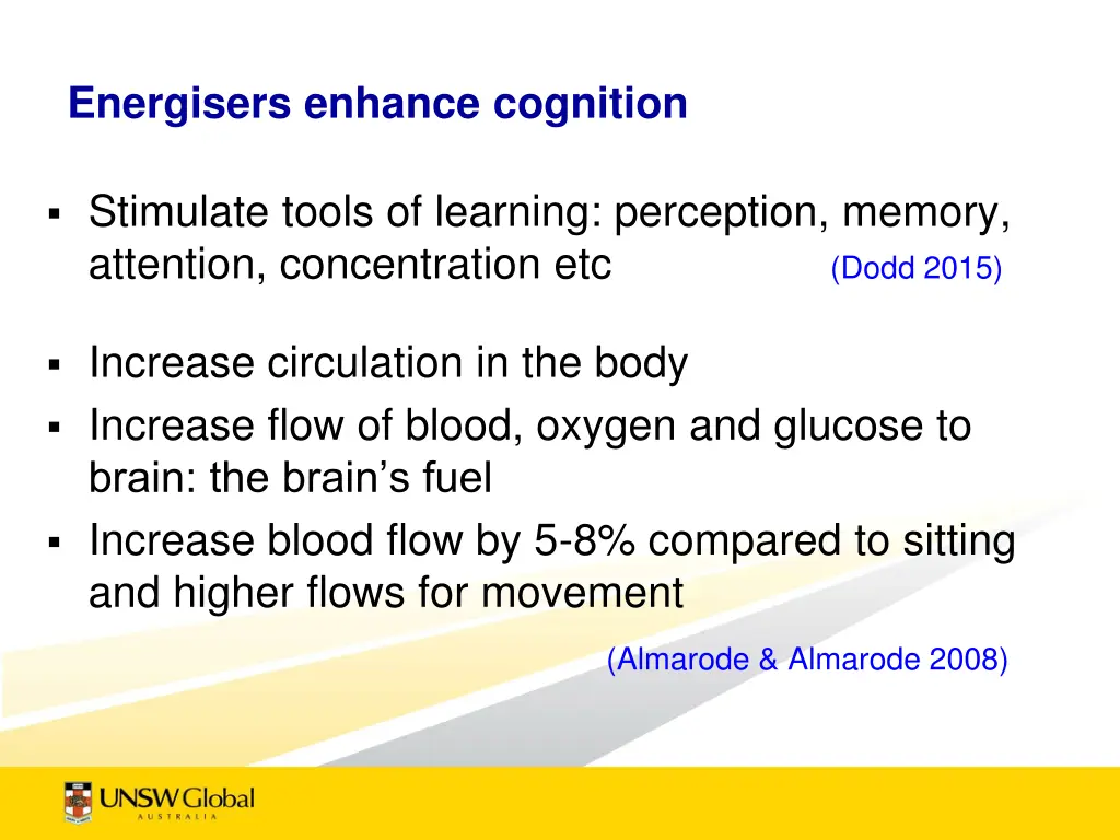 energisers enhance cognition