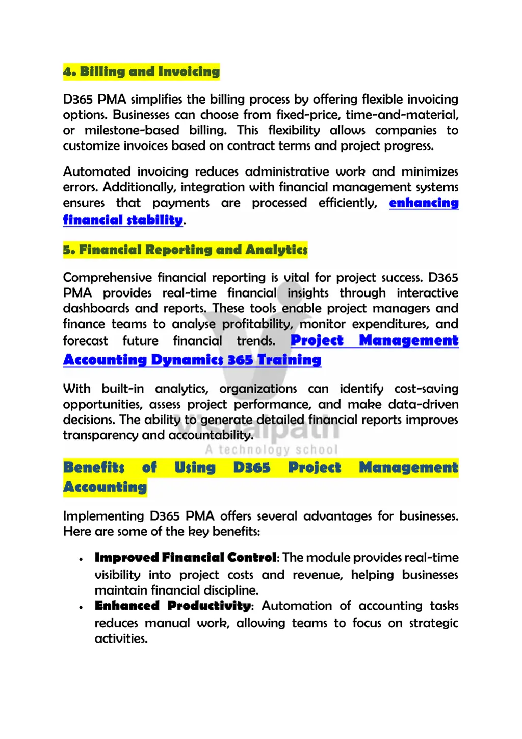 4 billing and invoicing