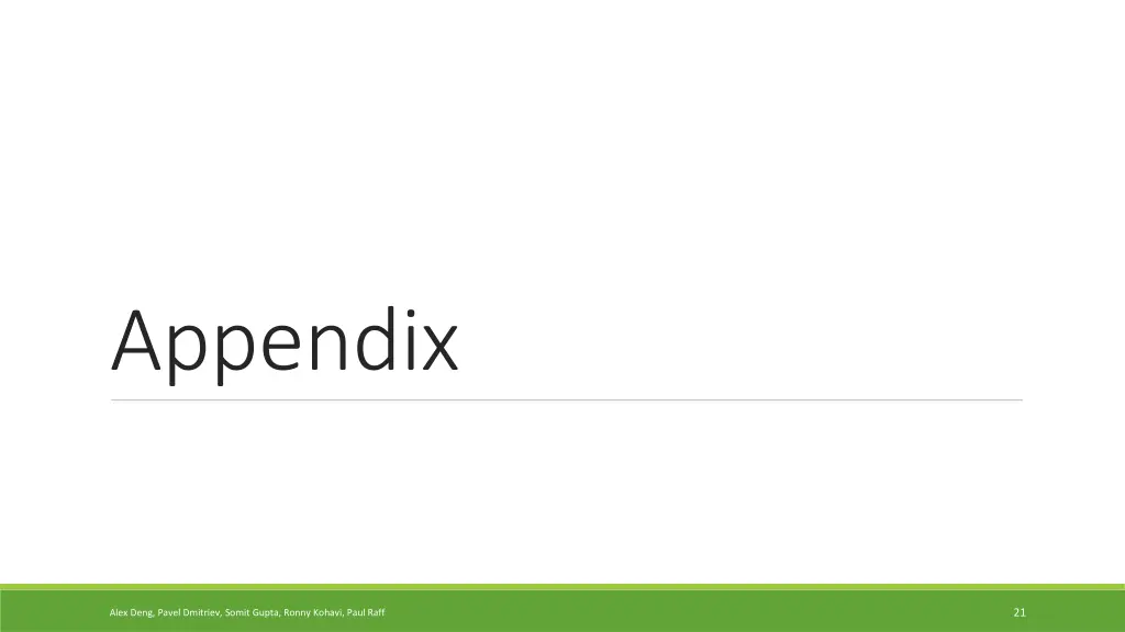 appendix