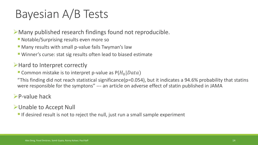 bayesian a b tests
