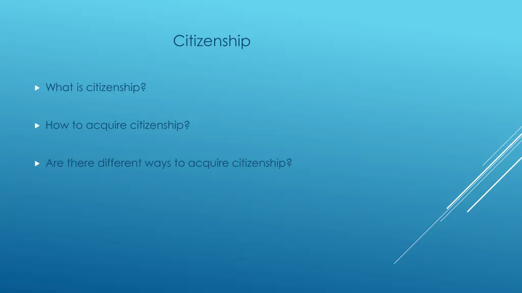 citizenship