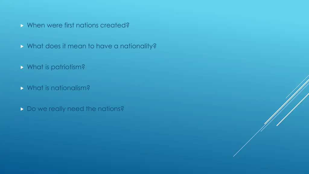 when were first nations created