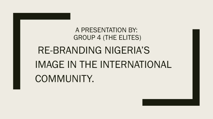a presentation by group 4 the elites