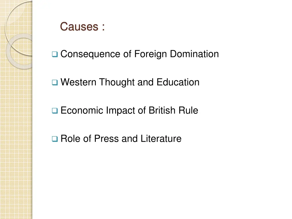 causes