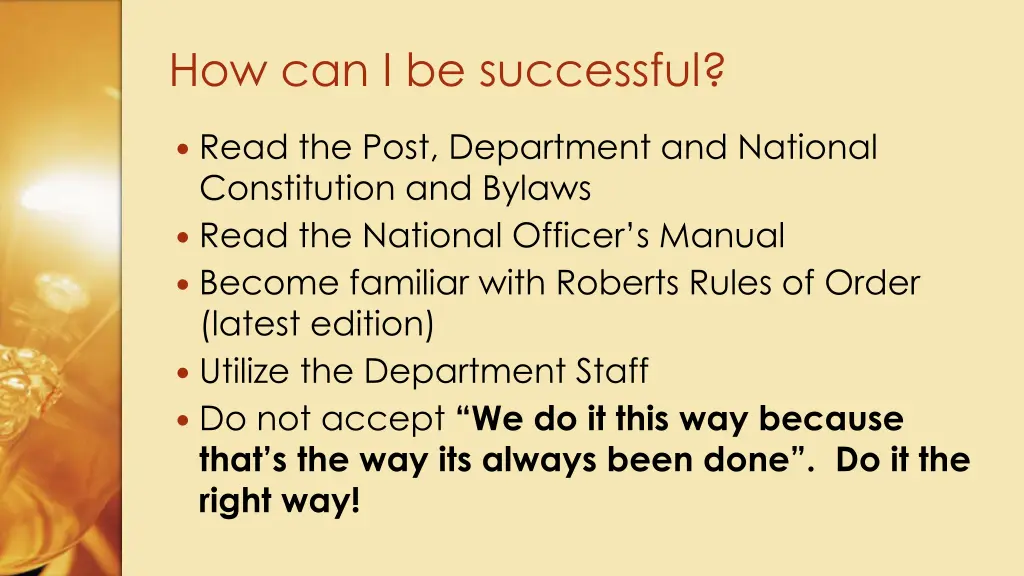 how can i be successful
