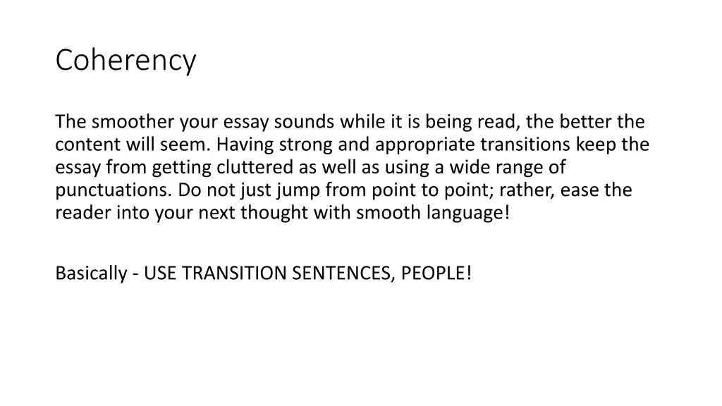 coherency