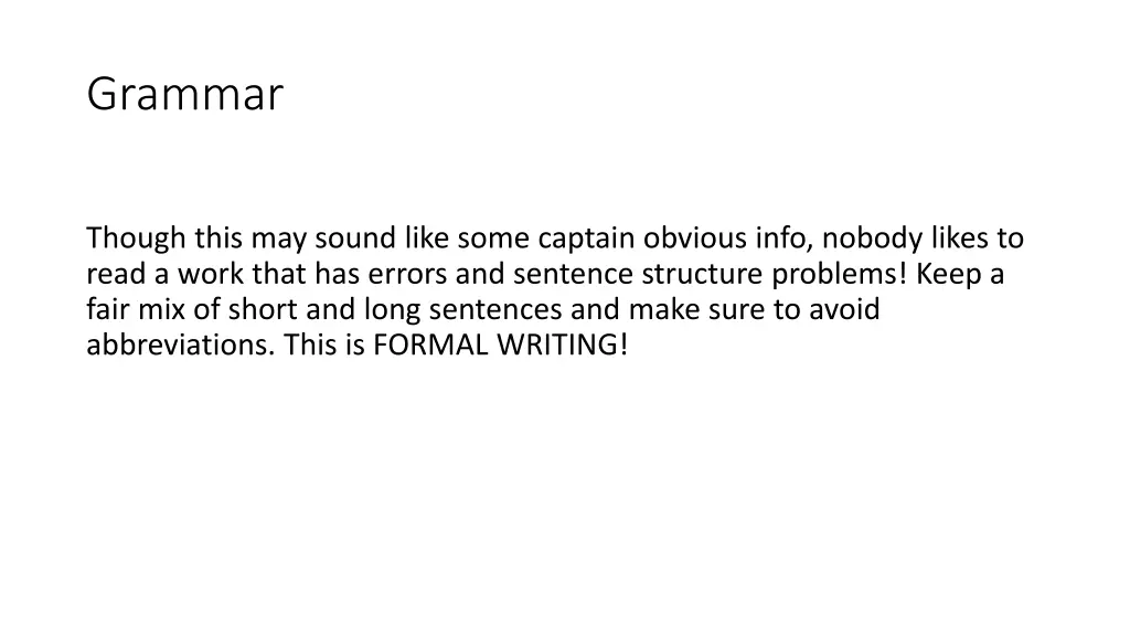 grammar