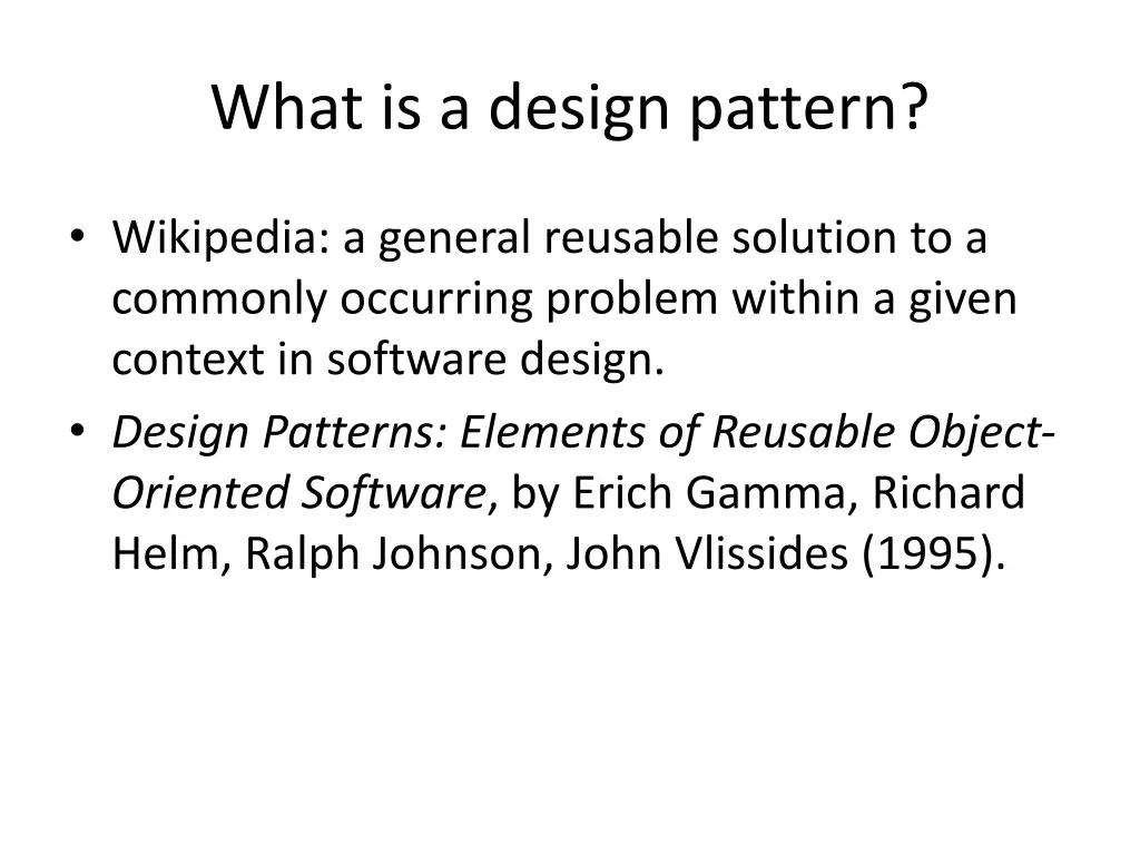 what is a design pattern