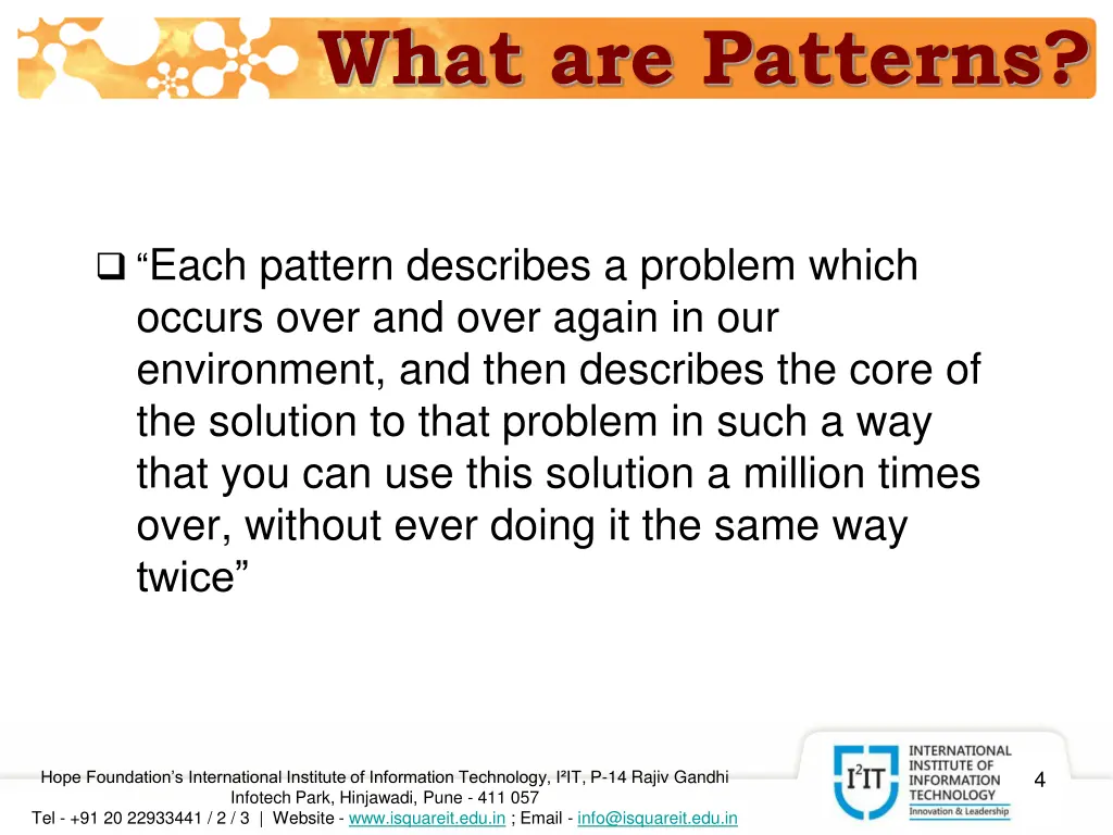 what are patterns