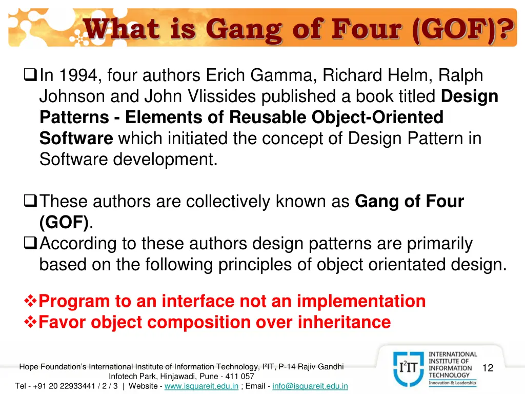 what is gang of four gof