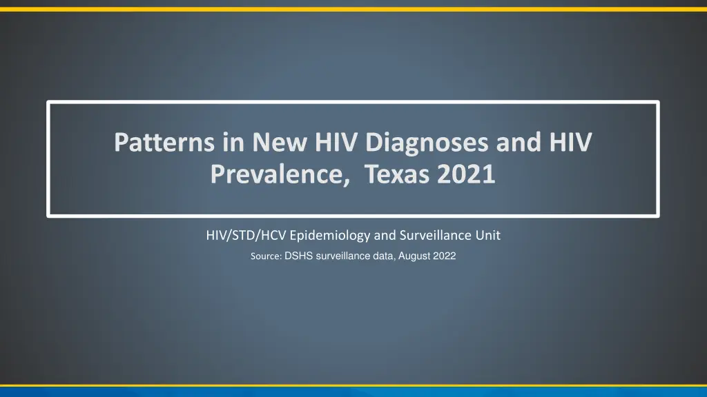 patterns in new hiv diagnoses and hiv prevalence