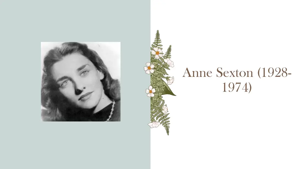 anne sexton 1928 1974