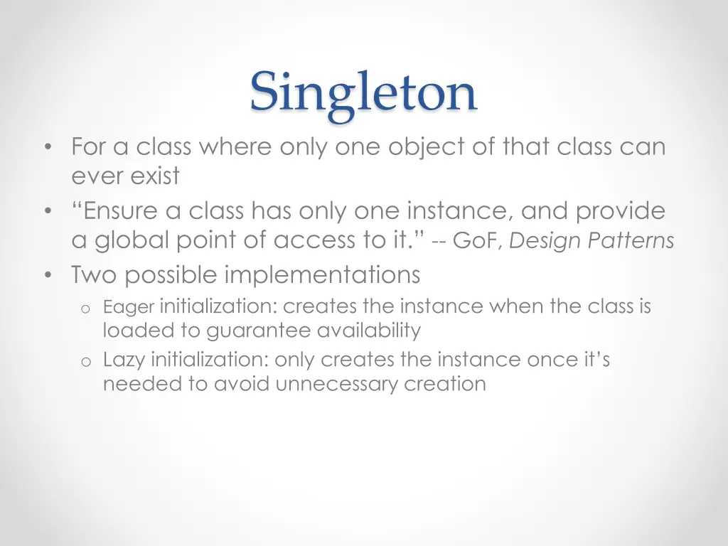 singleton