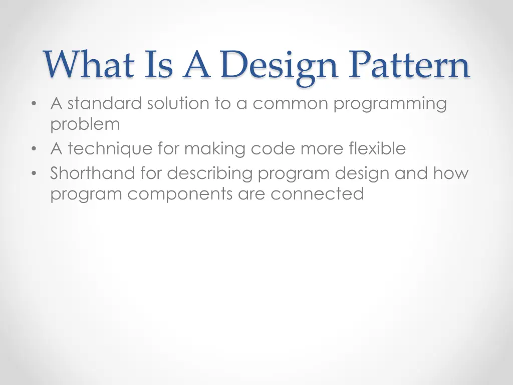 what is a design pattern a standard solution