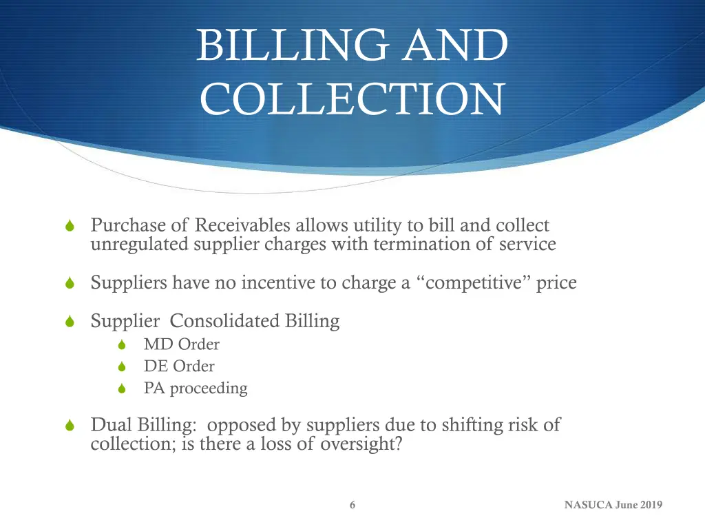 billing and collection