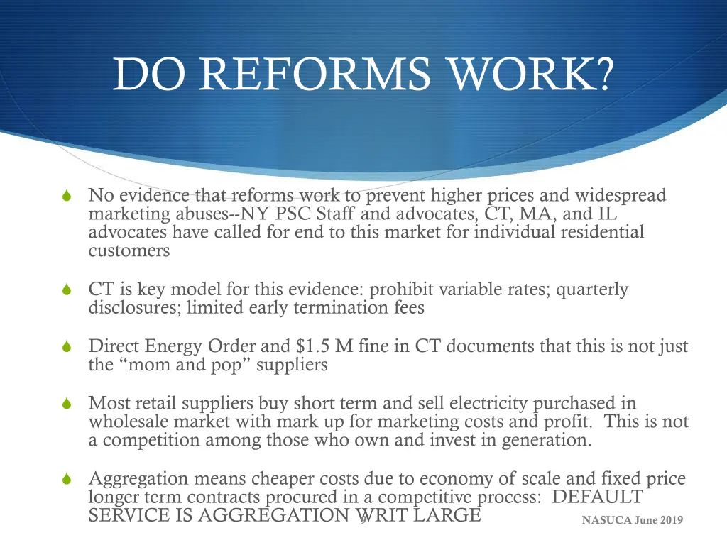 do reforms work
