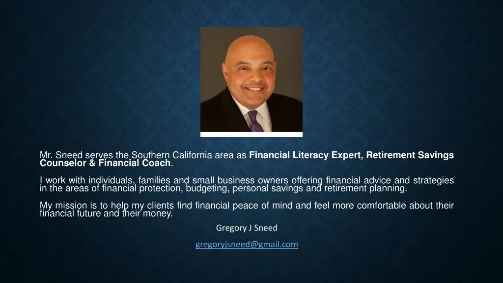 mr sneed serves the southern california area 1