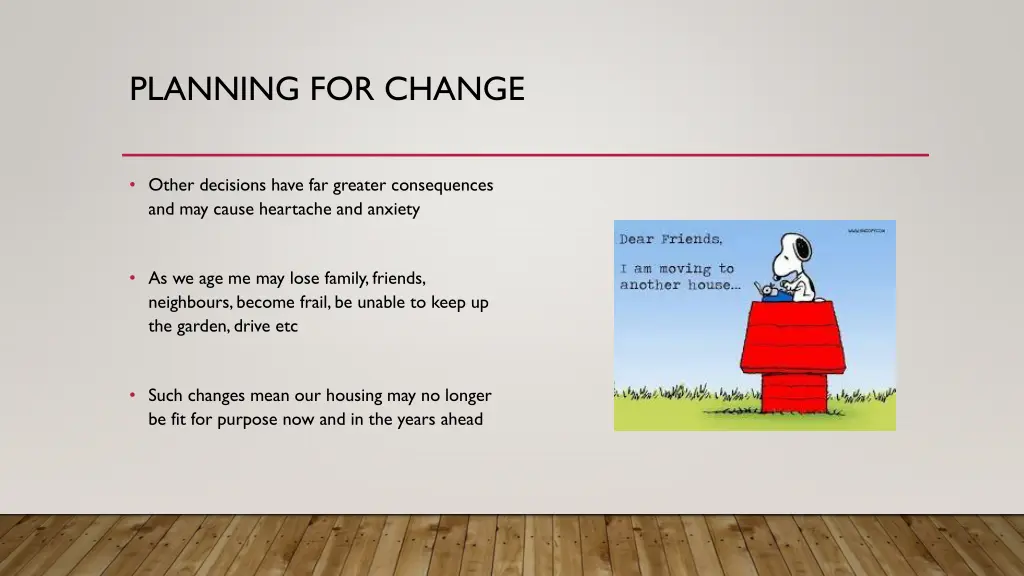 planning for change 1