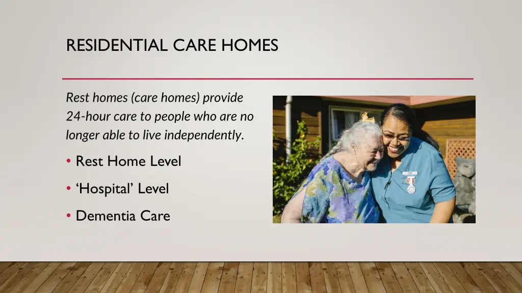 residential care homes