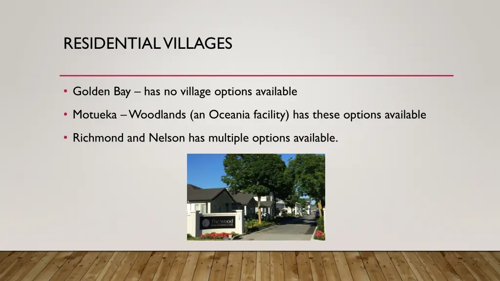 residential villages