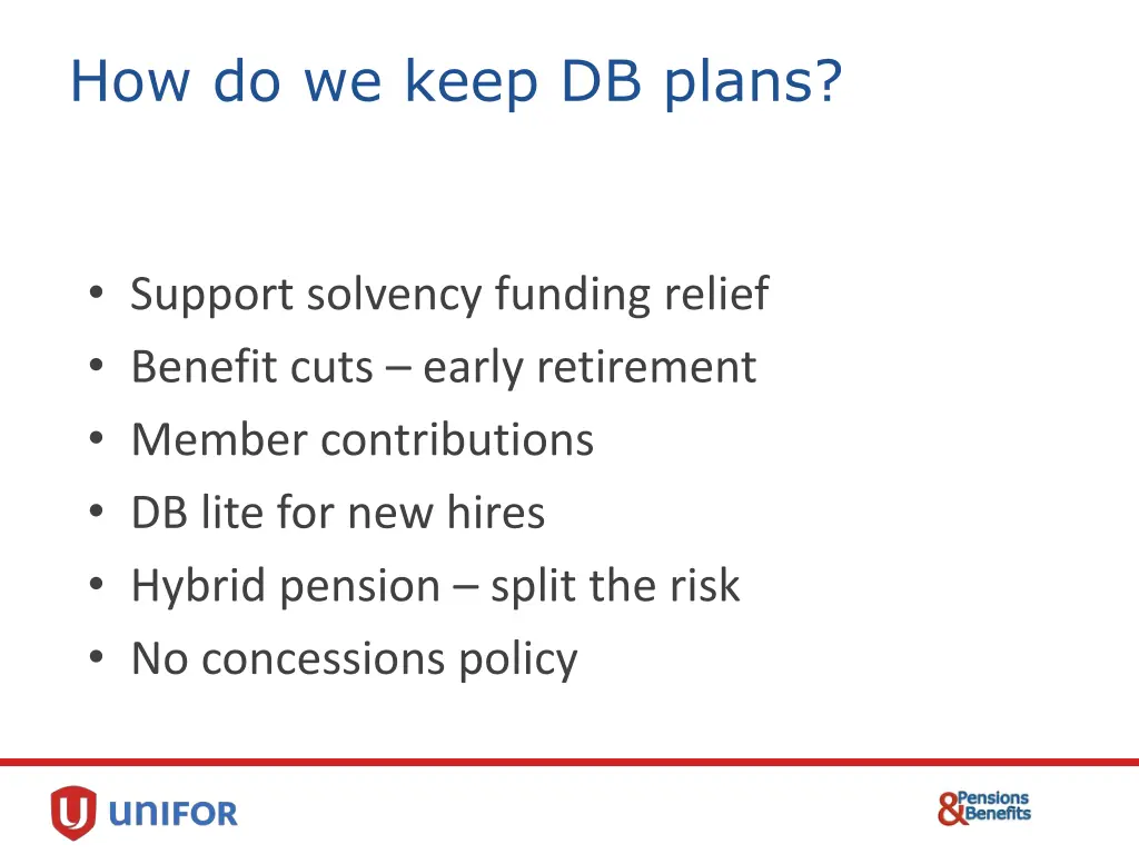 how do we keep db plans 1