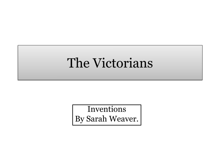 the victorians