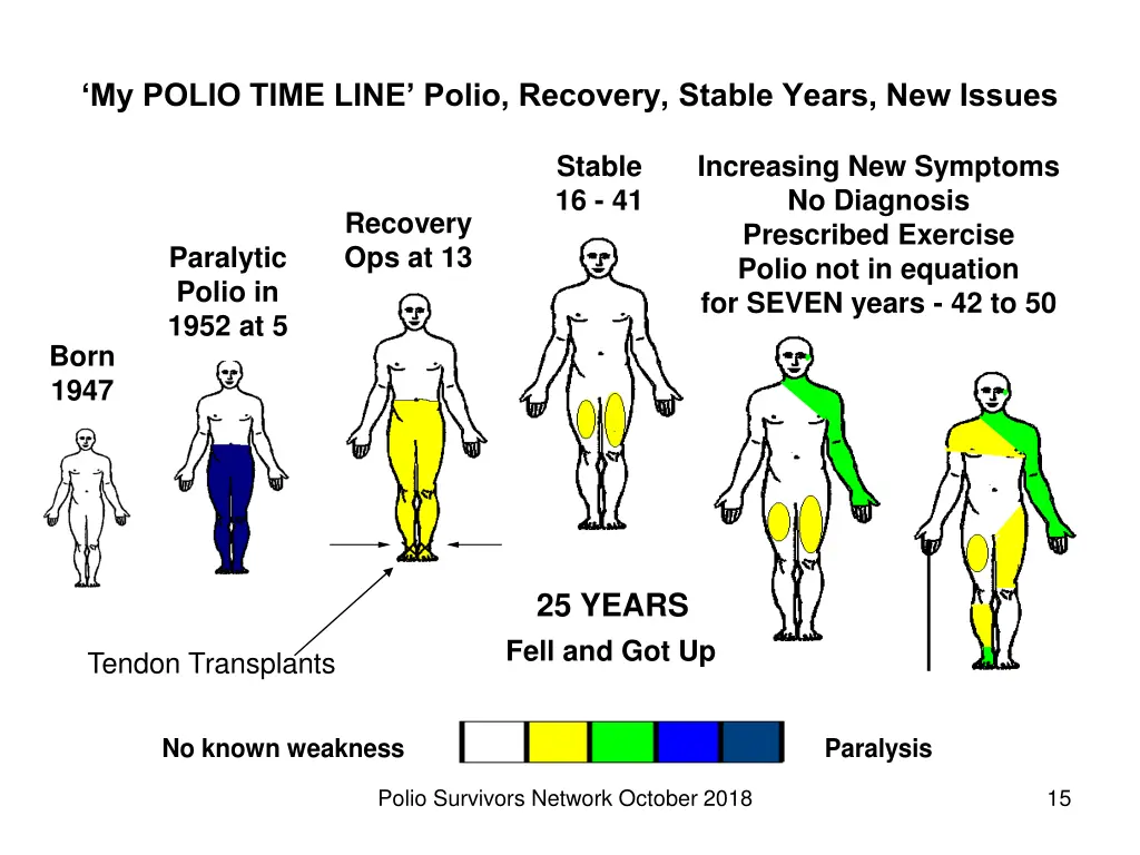 my polio time line polio recovery stable years