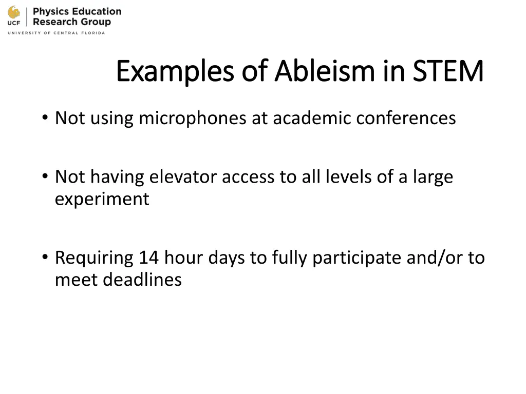 examples of ableism in stem examples of ableism