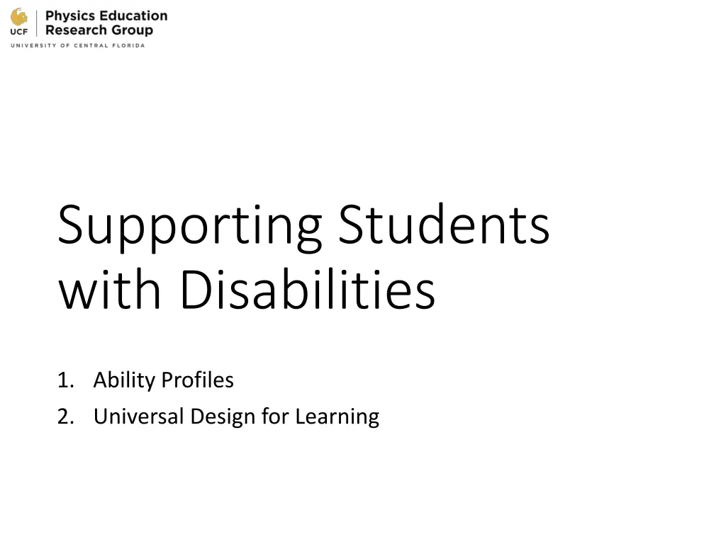 supporting students with disabilities
