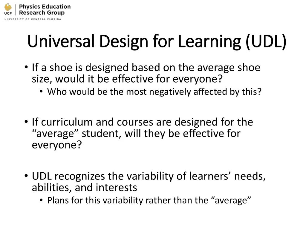 universal design for learning udl universal