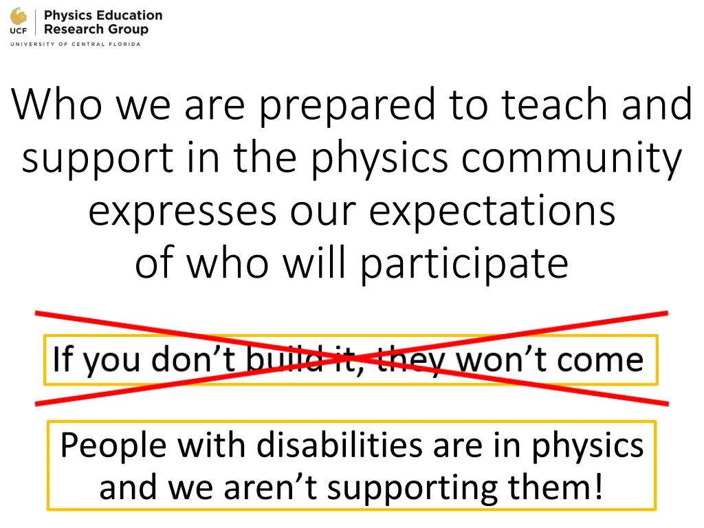 who we are prepared to teach and support 1