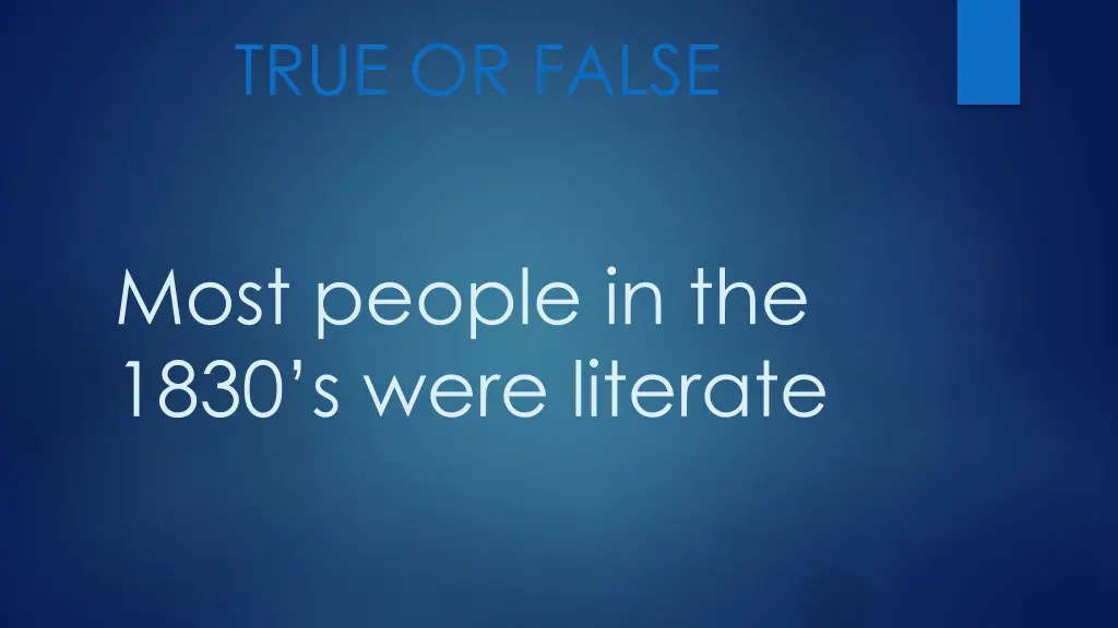 true or false 1